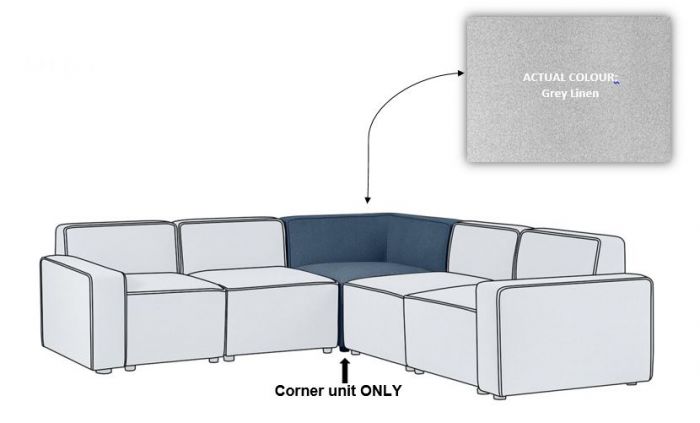 Lago Combination Sofa Corner Unit Grey