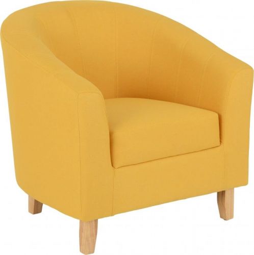 Tub on sale chair mustard
